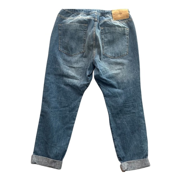 One Teaspoon Shabbies High Waist Drawstring Boyfriend Denim Jeans Sz: L - Picture 4 of 10